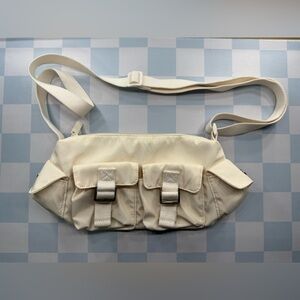 PINK Nylon Cargo Shoulder Bag